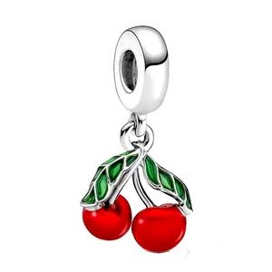 Pandora bright Red cherry pendant charm